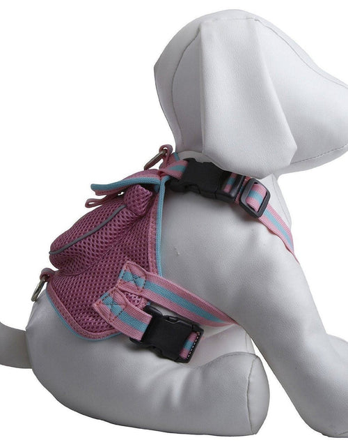 Load image into Gallery viewer, Pet Life ® 'Pocket Bark' Reflective Adjustable Fashion Pet Dog Harness w/ Hook-and-Loop Pouch and Dual Harness Rings
