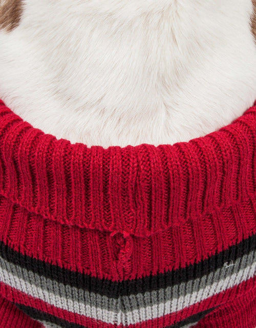 Load image into Gallery viewer, Pet Life ® 'Polo-Casual Lounge' Cable Knitted Designer Turtle Neck Dog Sweater
