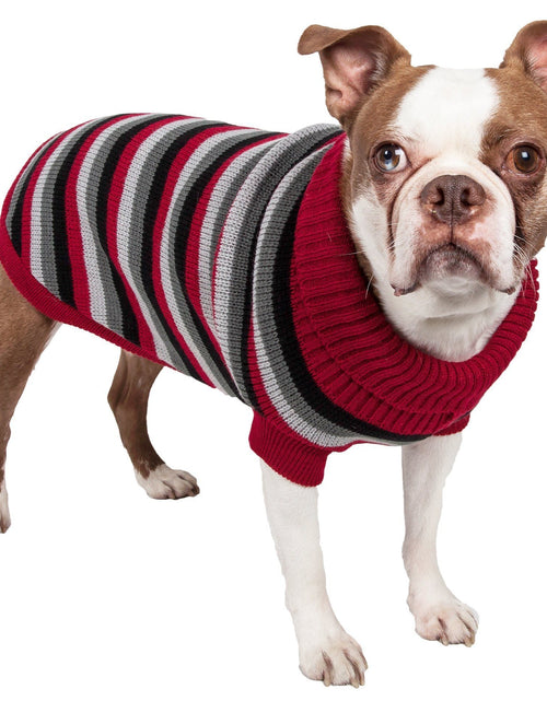 Load image into Gallery viewer, Pet Life ® 'Polo-Casual Lounge' Cable Knitted Designer Turtle Neck Dog Sweater
