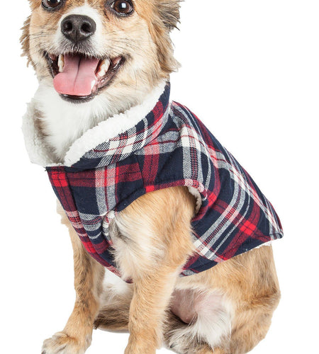 Pet Life ® 'Puddler' Classical Insulated Fashion Plaid Dog Coat