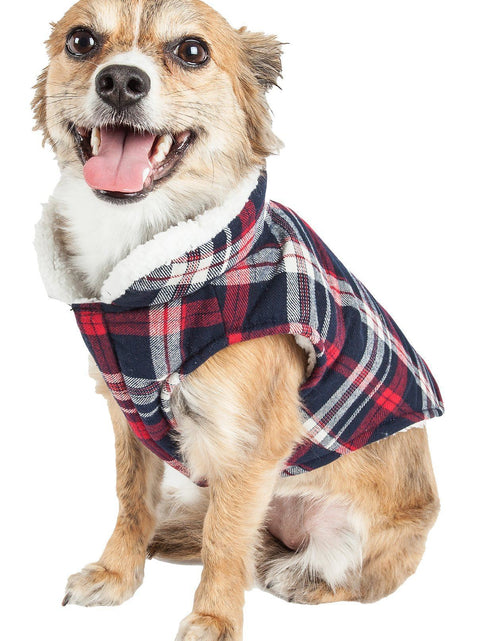 Load image into Gallery viewer, Pet Life ® 'Puddler' Classical Insulated Fashion Plaid Dog Coat
