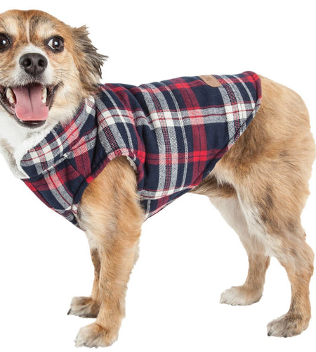 Pet Life ® 'Puddler' Classical Insulated Fashion Plaid Dog Coat