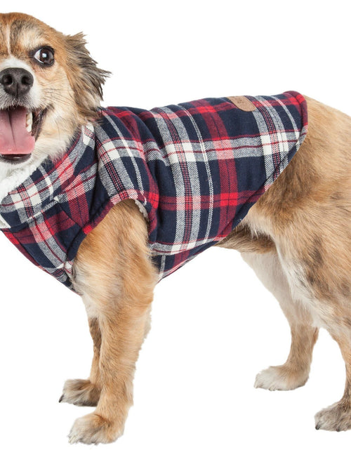 Load image into Gallery viewer, Pet Life ® 'Puddler' Classical Insulated Fashion Plaid Dog Coat
