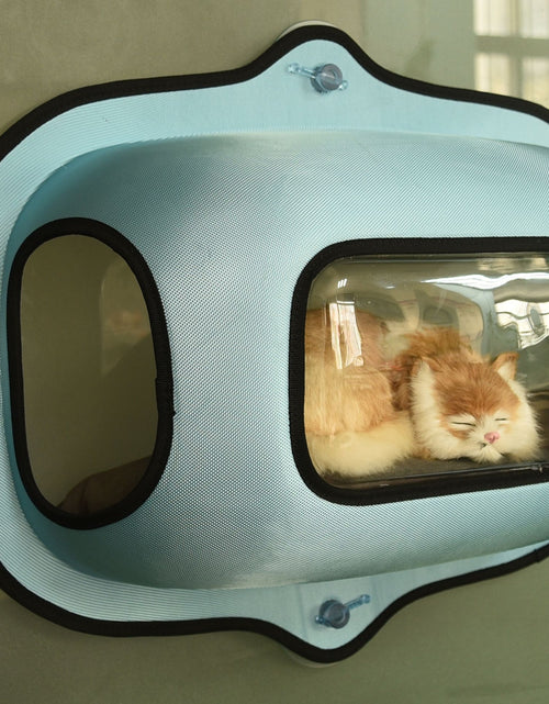 Load image into Gallery viewer, Pet Life ® 'Purr-view' See-through Suction Cup Kitty Cat Lounger and Bed
