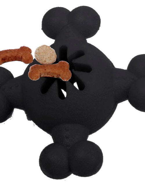Load image into Gallery viewer, Pet Life ® 'Quadra-Bone' TPR Treat Dispensing Durable Dog Toy
