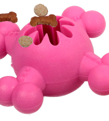 Pet Life ® 'Quadra-Bone' TPR Treat Dispensing Durable Dog Toy