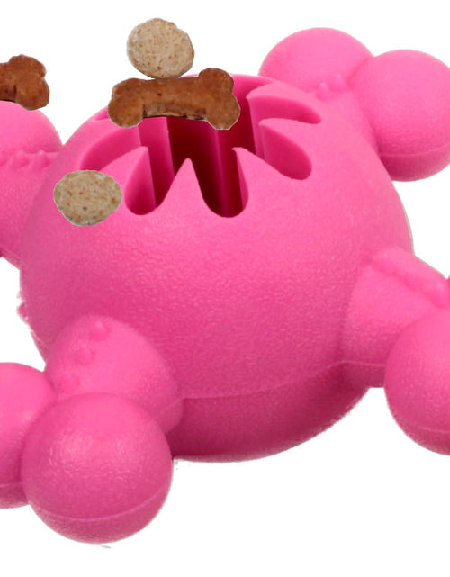 Load image into Gallery viewer, Pet Life ® 'Quadra-Bone' TPR Treat Dispensing Durable Dog Toy
