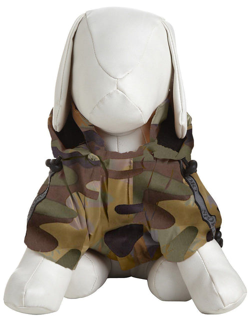Load image into Gallery viewer, Pet Life ® 'Reflecta-Sport' Multi-Adjustable Reflective Weather-Proof Dog Raincoat w/ Removable Hood

