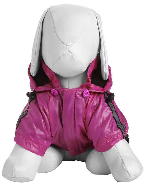 Load image into Gallery viewer, Pet Life ® 'Reflecta-Sport' Multi-Adjustable Reflective Weather-Proof Dog Raincoat w/ Removable Hood
