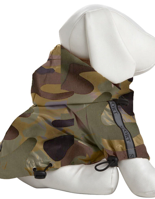 Load image into Gallery viewer, Pet Life ® 'Reflecta-Sport' Multi-Adjustable Reflective Weather-Proof Dog Raincoat w/ Removable Hood

