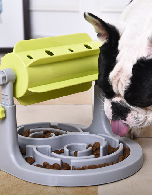 Load image into Gallery viewer, Pet Life ® 'Roto Paw' IQ Training Interactive Rotating Slow Dog Feeder
