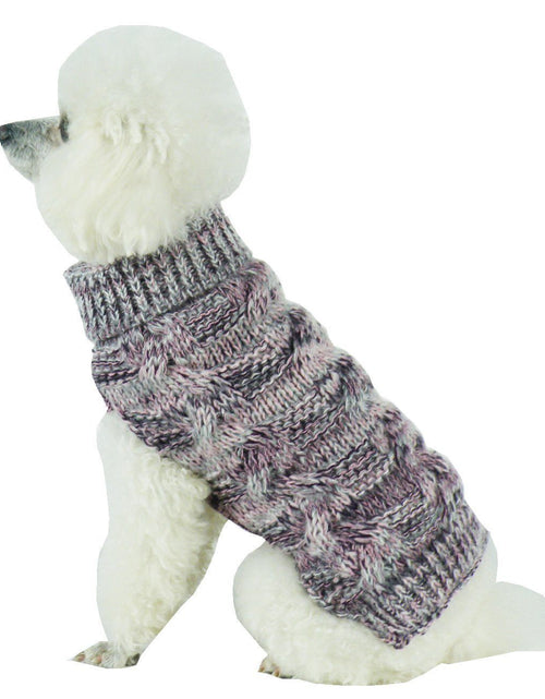 Load image into Gallery viewer, Pet Life ® 'Royal Bark' Heavy Cable Knitted Designer Fashion Dog Sweater
