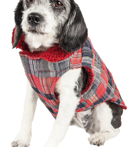Pet Life ® 'Scotty' Tartan Classical Insulated Fashion Plaid Dog Coat