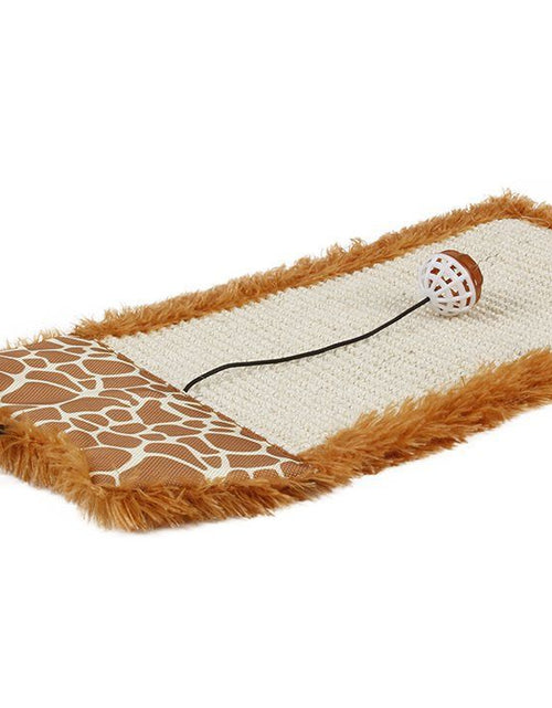 Load image into Gallery viewer, Pet Life ® 'Scrape-Away' Sisal and Jute Hanging Carpet Cat Scratcher Toy
