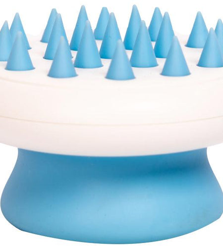 Pet Life ® 'Scwubba' Handheld Bathing Brushing and Massaging Soft Flexible Grooming Pet Comb