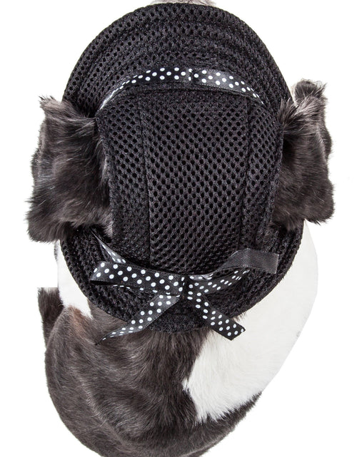 Load image into Gallery viewer, Pet Life ®  'Sea Spot Sun' UV Protectant Adjustable Fashion Mesh Brimmed Dog Hat Cap
