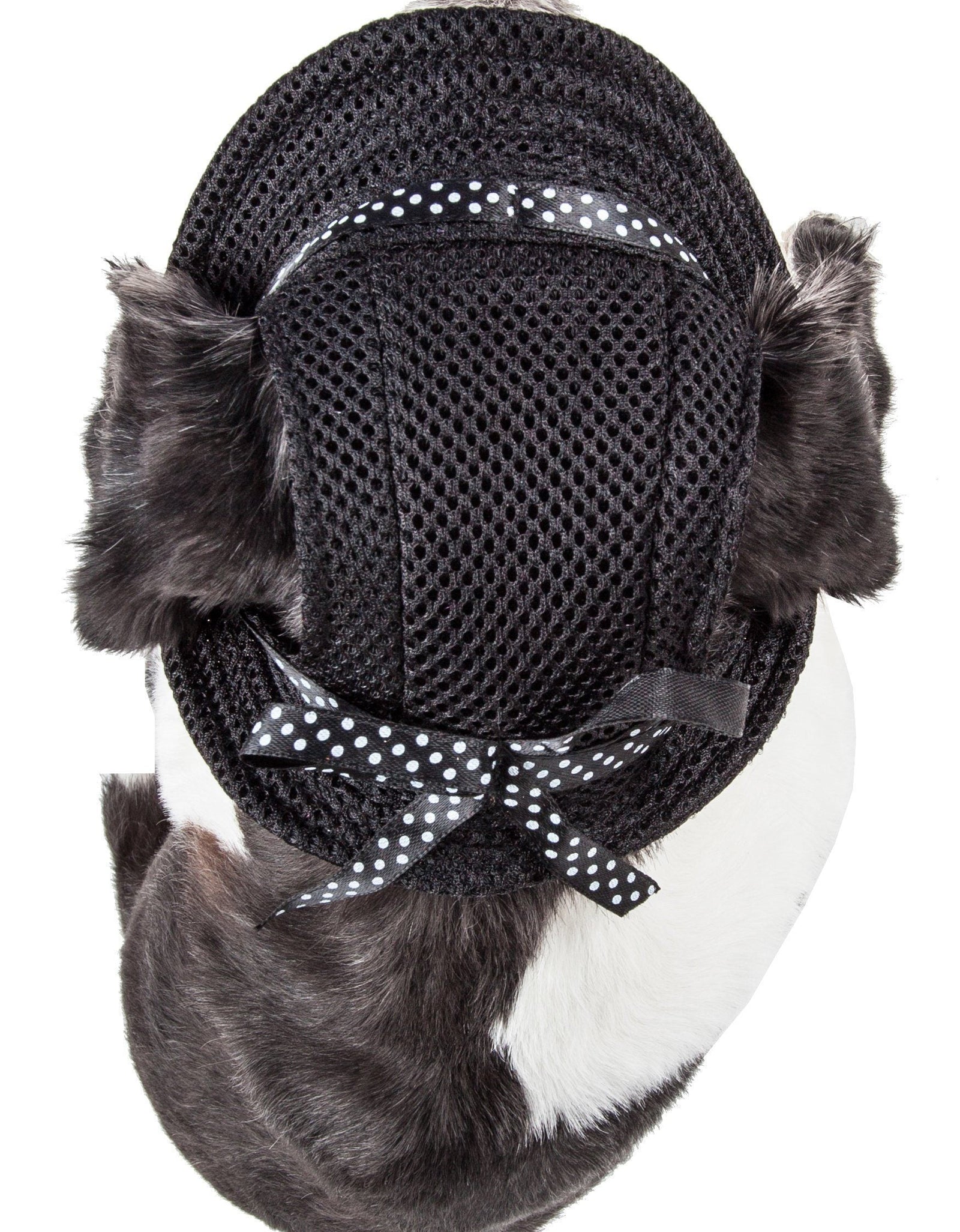 Pet Life ®  'Sea Spot Sun' UV Protectant Adjustable Fashion Mesh Brimmed Dog Hat Cap