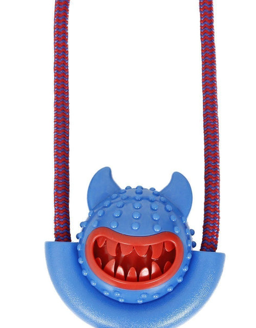 Load image into Gallery viewer, Pet Life ® 'Sling-Away' Tug and Squeak Natural Jute and Rubber Dog Toy
