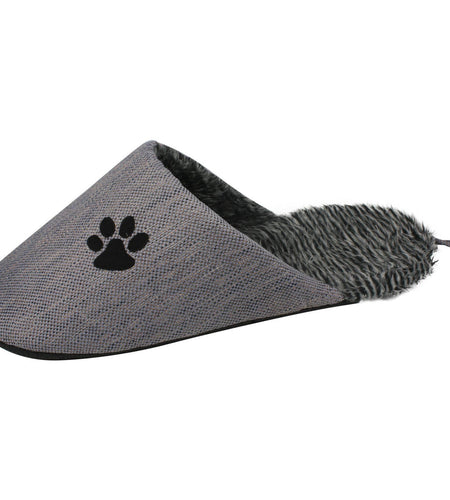 Pet Life ® 'Slip-On' Fashion Designer Polar Fleece Animated Slipper Pet Dog Bed House Shoes