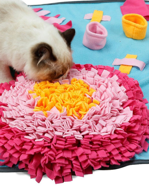 Load image into Gallery viewer, Pet Life ® 'Sniffer Snack' Interactive Feeding Pet Snuffle Mat
