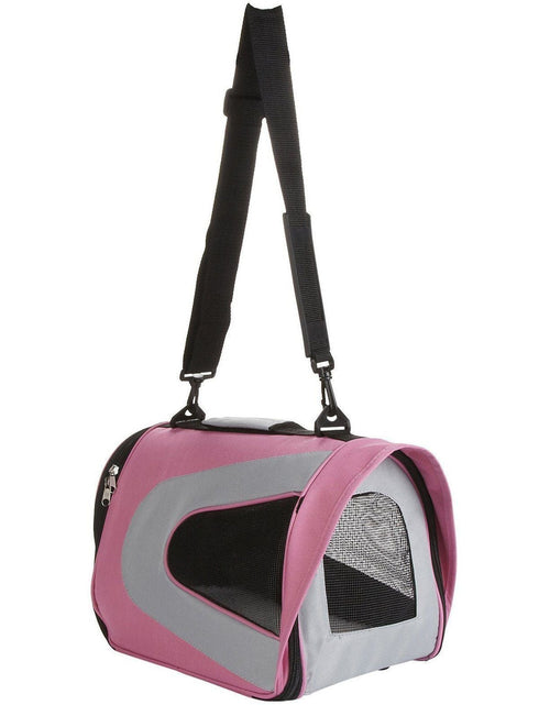 Load image into Gallery viewer, Pet Life ® Sporty Mesh Airline Approved Zippered Folding Collapsible Travel Pet Dog Carrier
