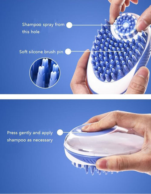Load image into Gallery viewer, Pet Life ® 'Swasher' Shampoo Dispensing Massage and Bathing Brush
