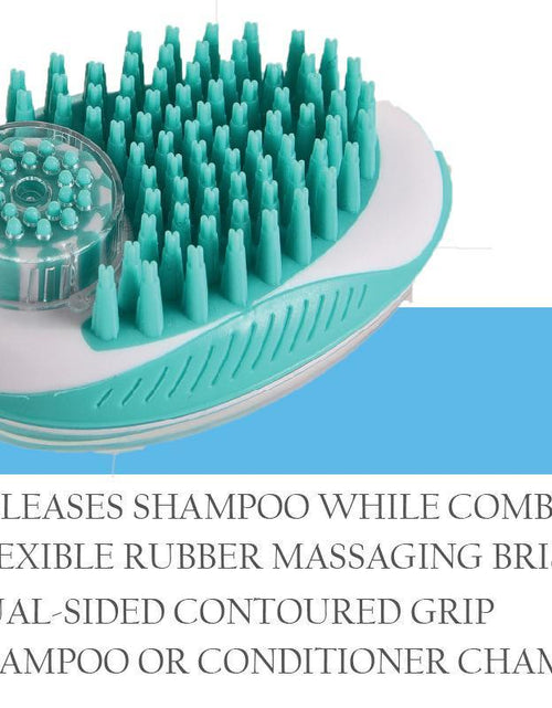 Load image into Gallery viewer, Pet Life ® 'Swasher' Shampoo Dispensing Massage and Bathing Brush
