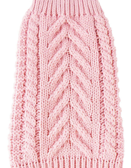 Load image into Gallery viewer, Pet Life ® 'Swivel-Swirl' Heavy Cable Knitted Fashion Designer Dog Sweater
