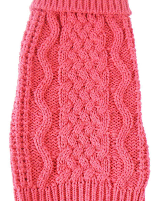 Load image into Gallery viewer, Pet Life ® 'Swivel-Swirl' Heavy Cable Knitted Fashion Designer Dog Sweater
