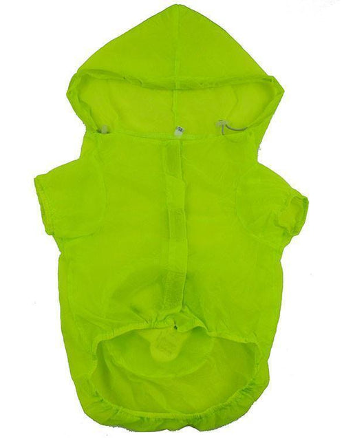 Load image into Gallery viewer, Pet Life ® 'Thunder Paw' Ultimate Waterproof Collapsible Multi-Adjustable Travel Dog Raincoat
