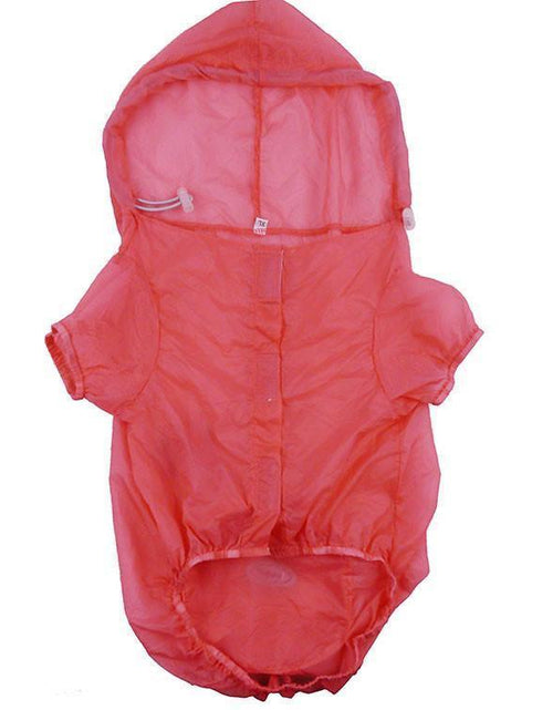 Load image into Gallery viewer, Pet Life ® 'Thunder Paw' Ultimate Waterproof Collapsible Multi-Adjustable Travel Dog Raincoat
