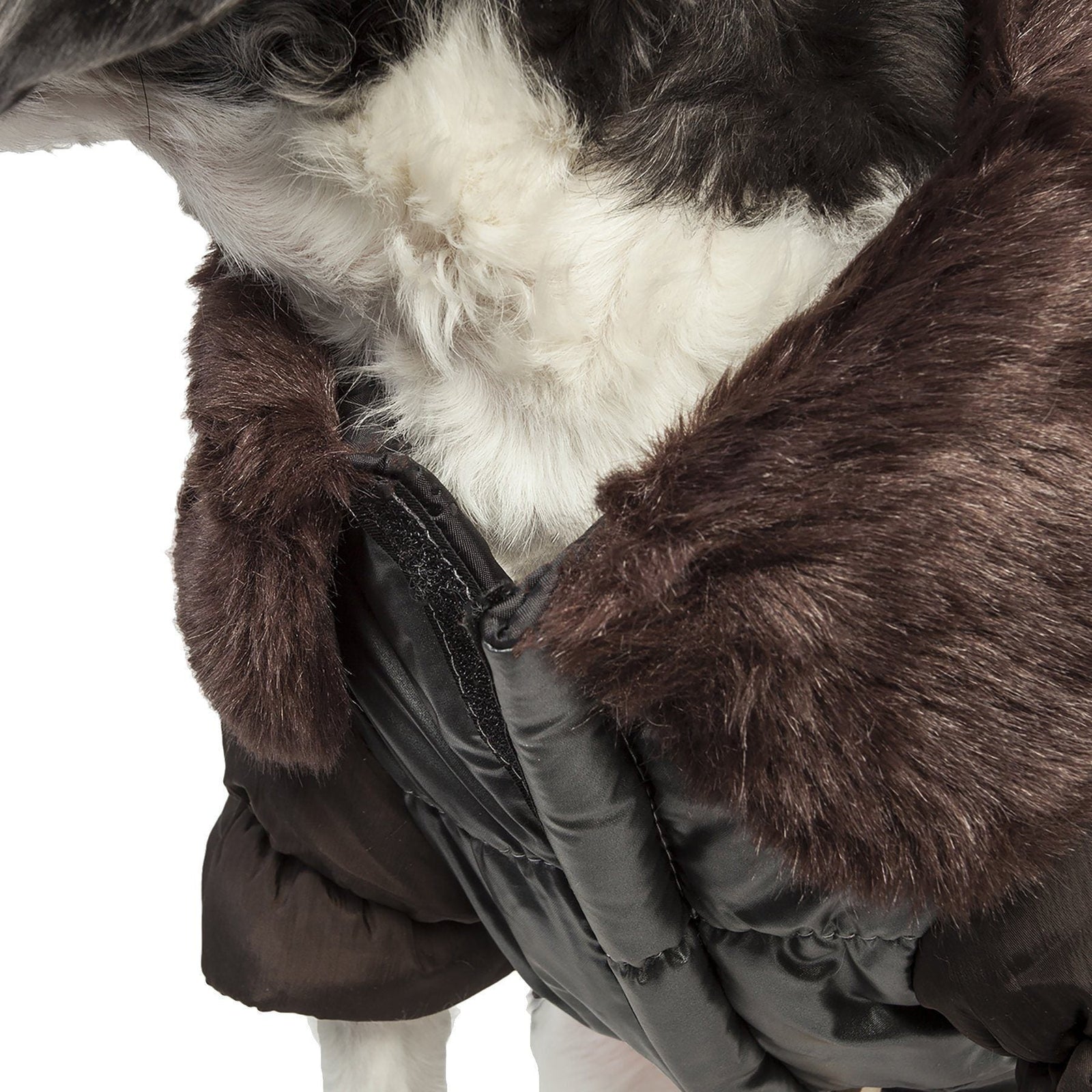 Pet Life ® Track-Collared' Metallic Ultra Fur 3M Insulated Pet Dog Jacket