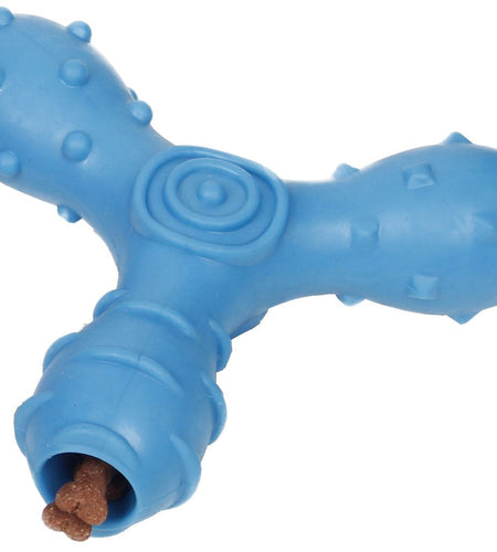 Pet Life ® 'Tri-Chew' Treat Dispensing and Chewing Interactive TPR Dog Toy