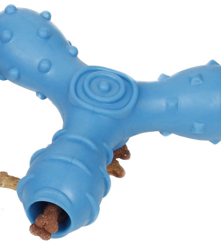 Pet Life ® 'Tri-Chew' Treat Dispensing and Chewing Interactive TPR Dog Toy