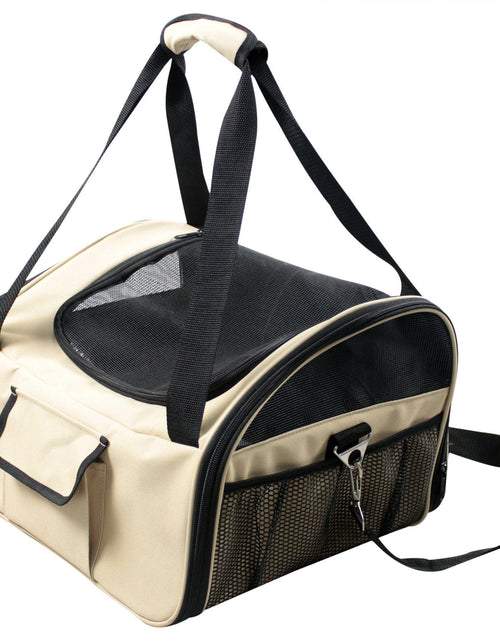 Load image into Gallery viewer, Pet Life ® 'Ultra-Lock' Collapsible Safety Travel Wire Folding Pet Dog Carseat Car Seat Carrier crate
