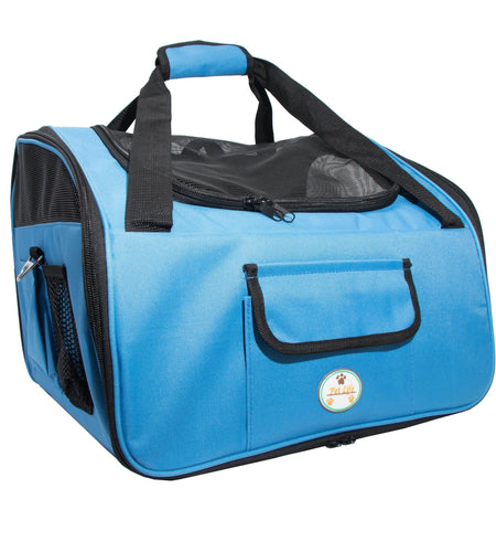 Pet Life ® 'Ultra-Lock' Collapsible Safety Travel Wire Folding Pet Dog Carseat Car Seat Carrier crate