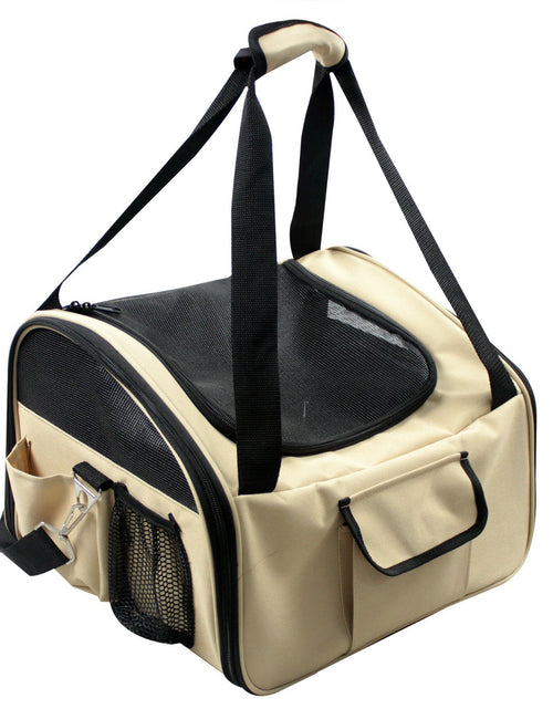 Load image into Gallery viewer, Pet Life ® 'Ultra-Lock' Collapsible Safety Travel Wire Folding Pet Dog Carseat Car Seat Carrier crate
