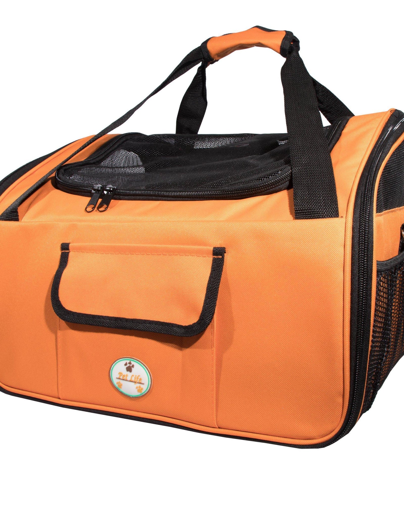 Pet Life ® 'Ultra-Lock' Collapsible Safety Travel Wire Folding Pet Dog Carseat Car Seat Carrier crate