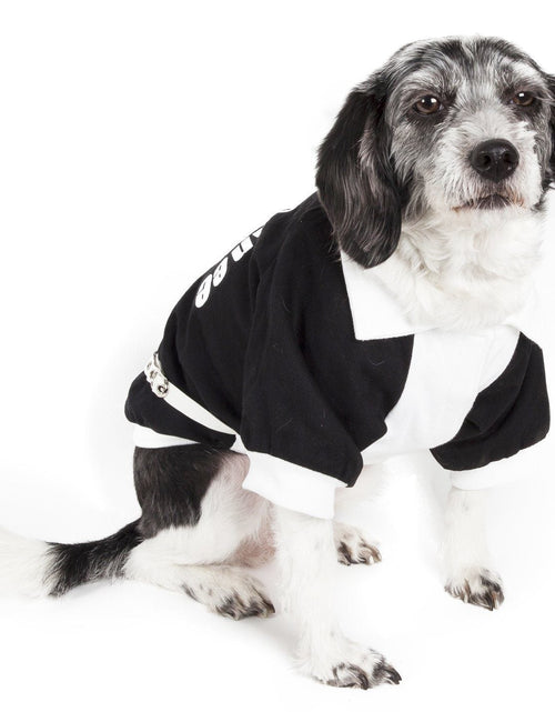 Load image into Gallery viewer, Pet Life ® 'Varsity-Barkcity' Buckled Collared Dog Coat Jacket
