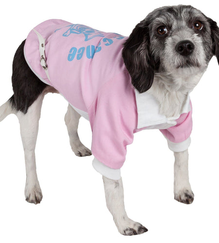 Pet Life ® 'Varsity-Barkcity' Buckled Collared Dog Coat Jacket