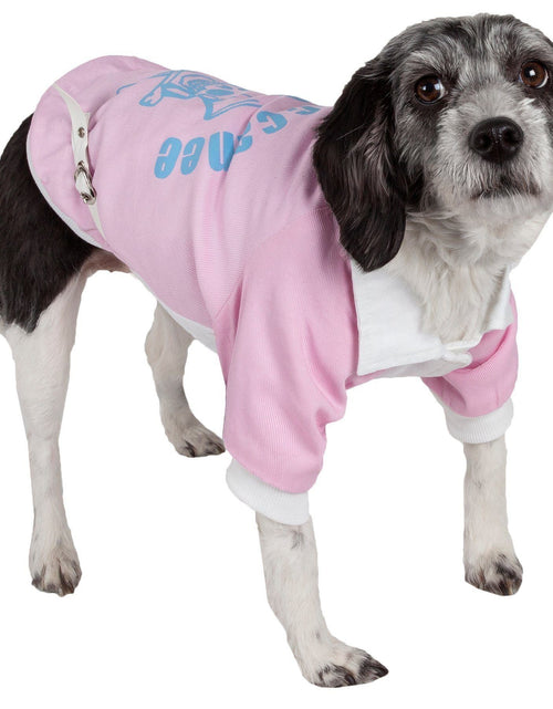 Load image into Gallery viewer, Pet Life ® 'Varsity-Barkcity' Buckled Collared Dog Coat Jacket
