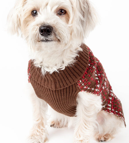 Pet Life ® Vintage Symphony Static Fashion Knitted Designer Dog Sweater