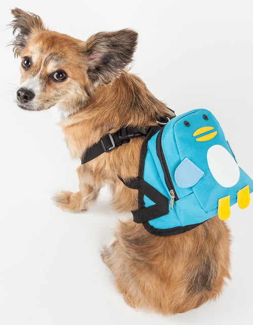 Load image into Gallery viewer, Pet Life ® 'Waggler Hobbler' Large-Pocketed Animated Fashion Dog Harness Backpack
