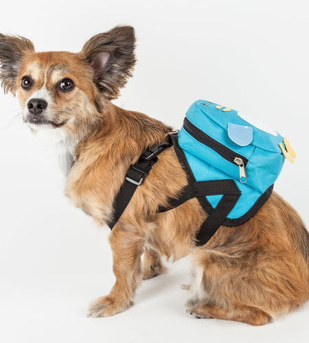 Pet Life ® 'Waggler Hobbler' Large-Pocketed Animated Fashion Dog Harness Backpack