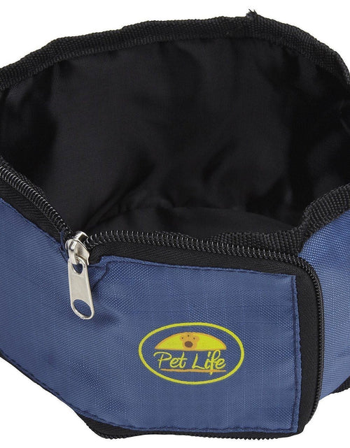 Load image into Gallery viewer, Pet Life ® Wallet Folding Waterproof Zippered Folding Pet Travel Cat and Dog Bowl
