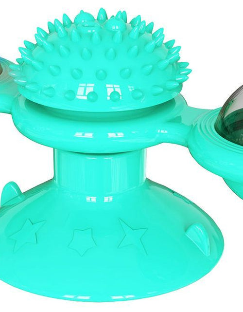 Load image into Gallery viewer, Pet Life ® 'Windmill' Rotating Suction Cup Spinning Cat Toy
