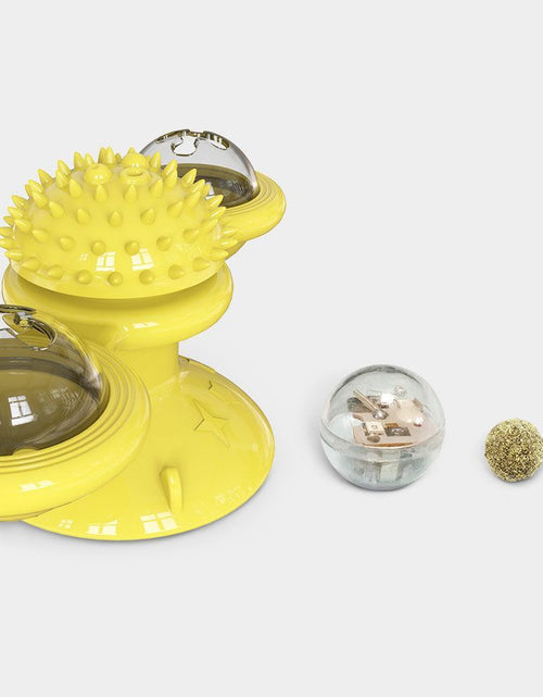 Load image into Gallery viewer, Pet Life ® 'Windmill' Rotating Suction Cup Spinning Cat Toy
