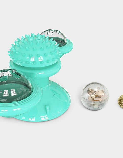 Load image into Gallery viewer, Pet Life ® 'Windmill' Rotating Suction Cup Spinning Cat Toy
