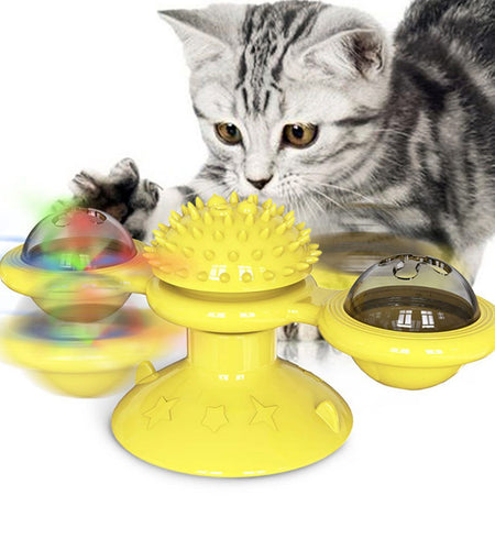 Pet Life ® 'Windmill' Rotating Suction Cup Spinning Cat Toy