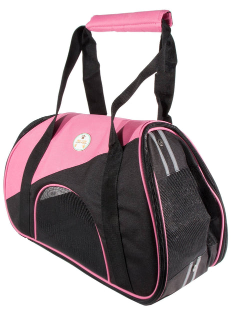 Load image into Gallery viewer, Pet Life ® 'Zip-N-Go' Airline Approved Contoured Fashion Designer Pet Dog Carrier
